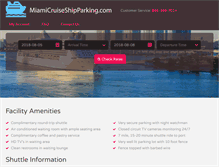 Tablet Screenshot of miamicruiseshipparking.com